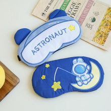 Load image into Gallery viewer, Kawaii Astronaut Eye Mask with Gel Pad - Tinyminymo
