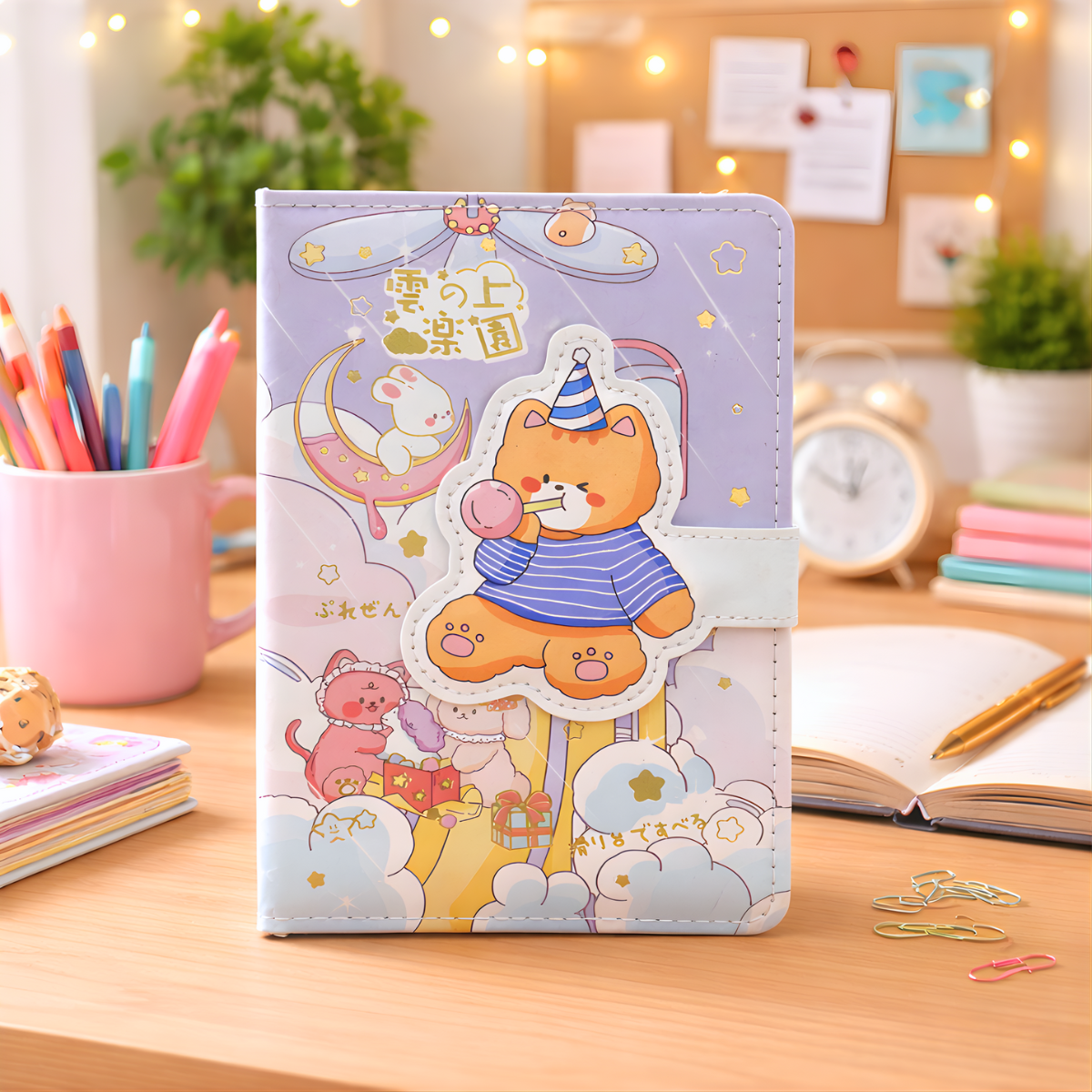 Purple Color Bear Diary - Tinyminymo