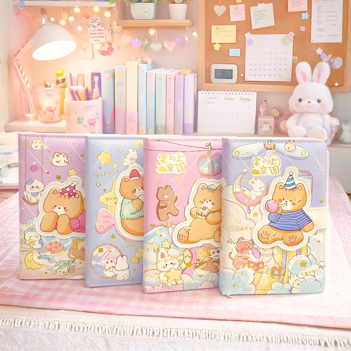 Four Designs in Kawaii Bear Diary - Tinyminymo 