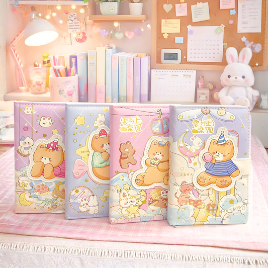 Four Designs in Kawaii Bear Diary - Tinyminymo 