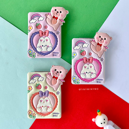 Kawaii Bear Pocket Mirror - Tinyminymo