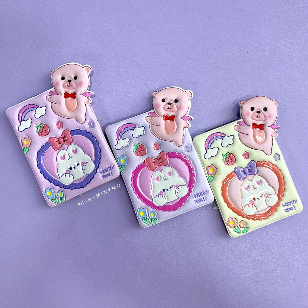 Kawaii Bear Pocket Mirror - Tinyminymo