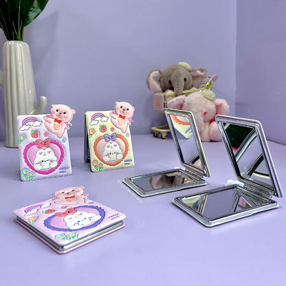 Kawaii Bear Pocket Mirror - Tinyminymo
