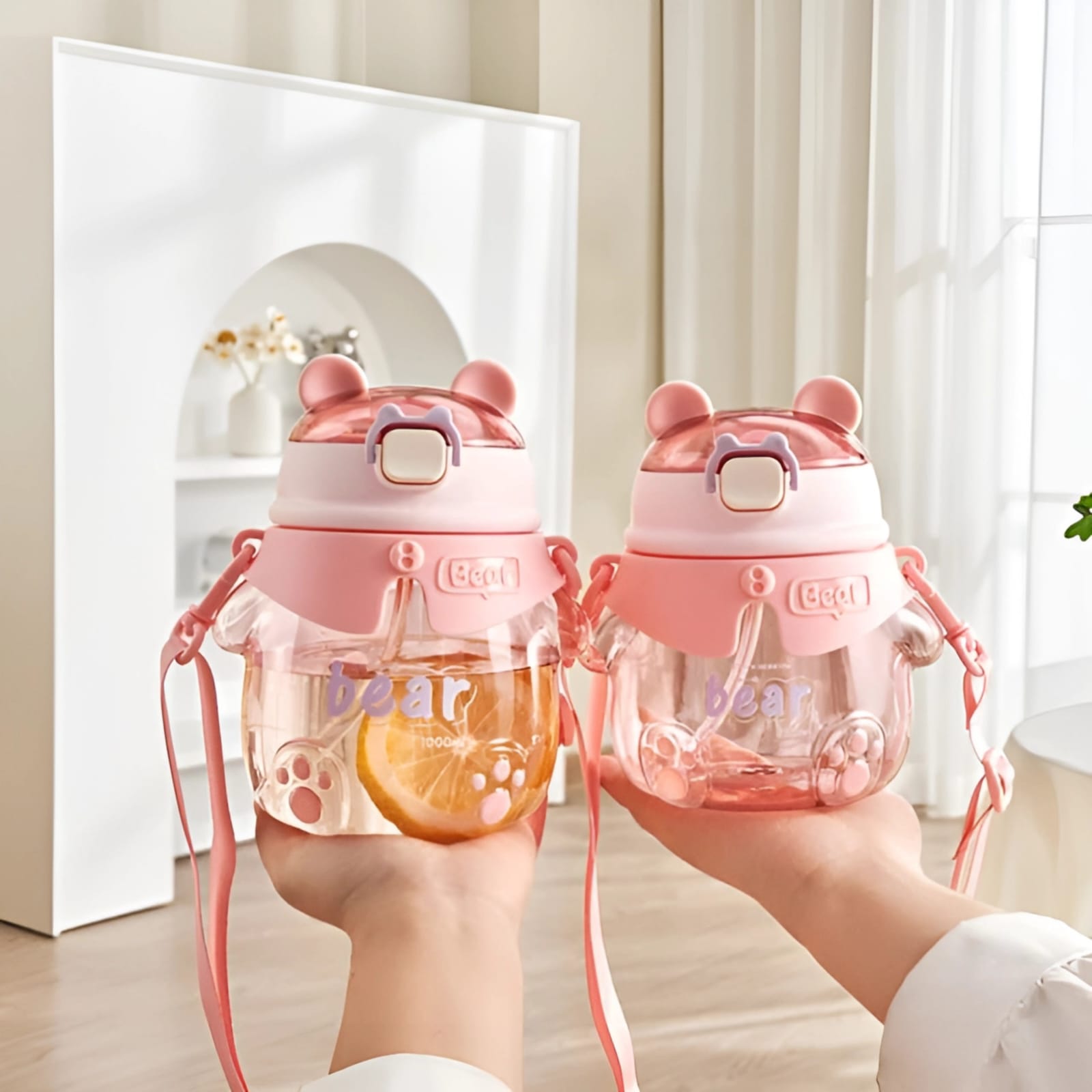 Kawaii Bear Sipper Bottle - Tinyminymo