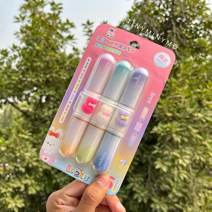 Kawaii Bunny Dual Highlighters - Set of 3 - Tinyminymo
