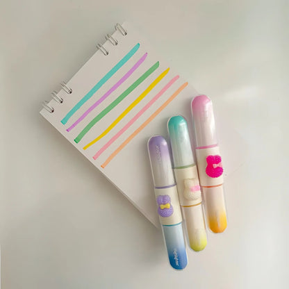 Kawaii Bunny Dual Highlighters - Set of 3 - Tinyminymo