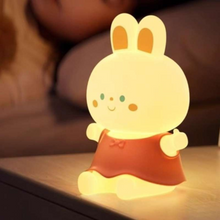 Load image into Gallery viewer, Kawaii Bunny Mini Night Light - Tinyminymo
