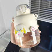 Kawaii Bunny and Bear Sipper Bottle - Tinyminymo