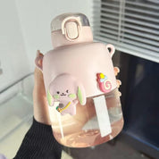 Kawaii Bunny and Bear Sipper Bottle - Tinyminymo