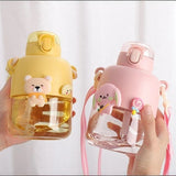 Kawaii Bunny and Bear Sipper Bottle