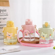 Kawaii Bunny and Bear Sipper Bottle - Tinyminymo