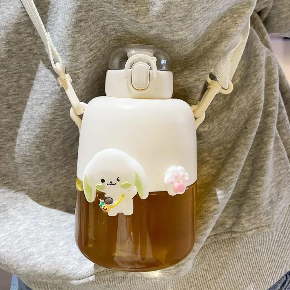 Kawaii Bunny and Bear Sipper Bottle - Tinyminymo