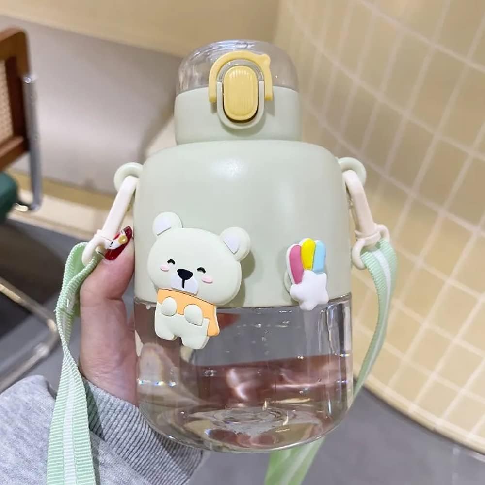 Kawaii Bunny and Bear Sipper Bottle - Tinyminymo