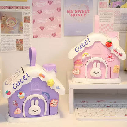 Kawaii Bunny with Stickers Piggy Bank - TInyminymo