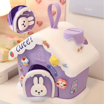 Kawaii Bunny with Stickers Piggy Bank - TInyminymo