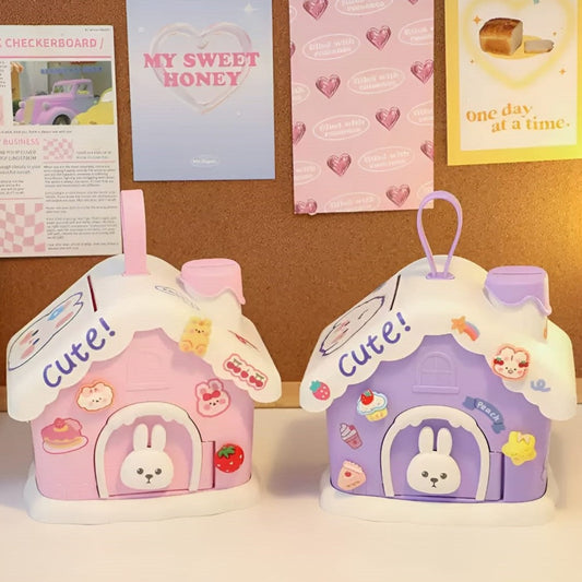 Kawaii Bunny with Stickers Piggy Bank - TInyminymo