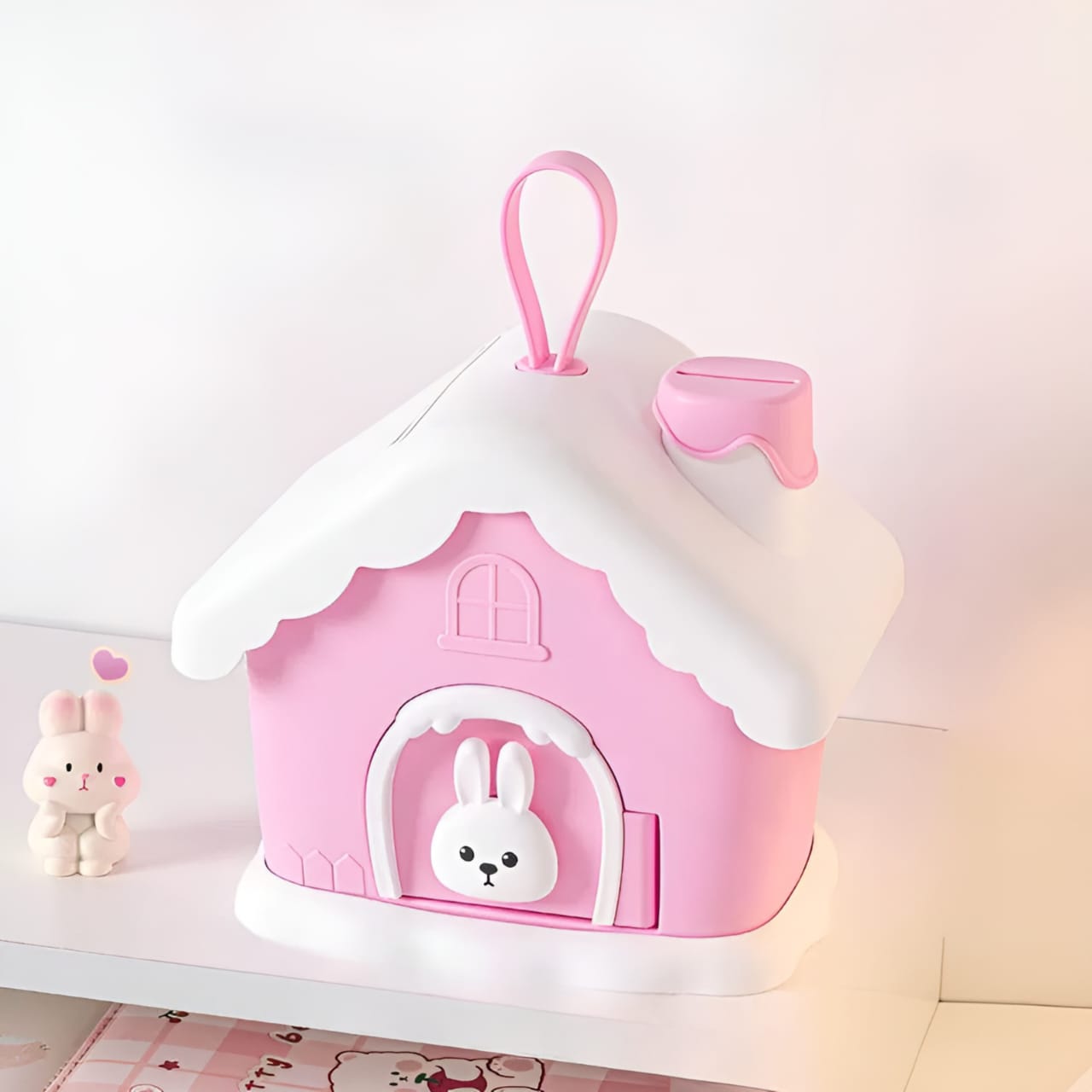 Kawaii Bunny with Stickers Piggy Bank - TInyminymo