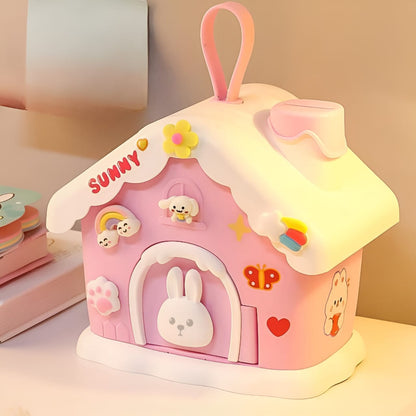 Kawaii Bunny with Stickers Piggy Bank - TInyminymo