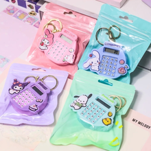 Load image into Gallery viewer, All Designs of Kawaii Calculator Keychains -  Tinyminymo
