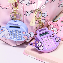 Load image into Gallery viewer, Two Designs of Kawaii Calculator Keychains - Tinyminymo
