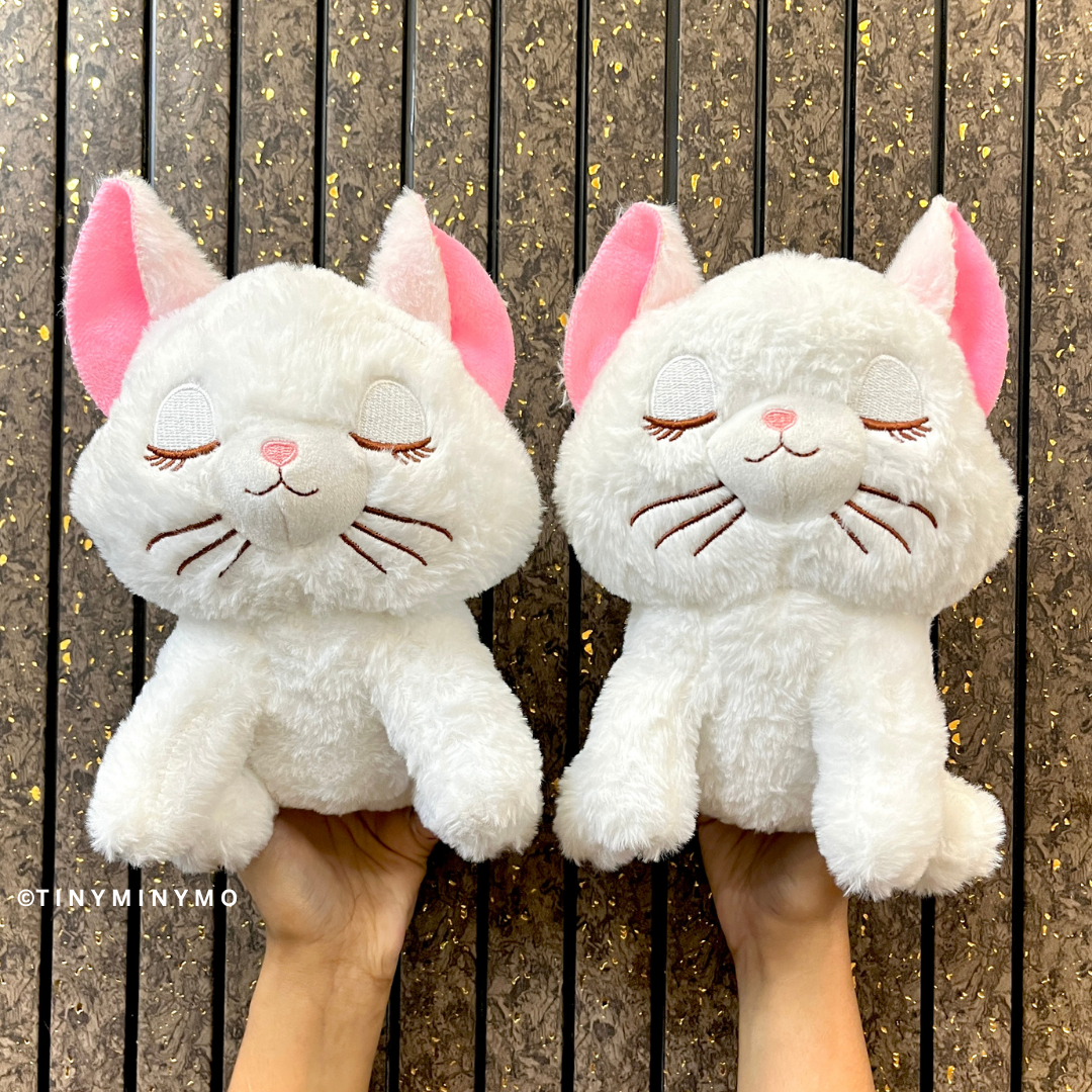 Two White Kitty Soft Toys - Tinyminymo