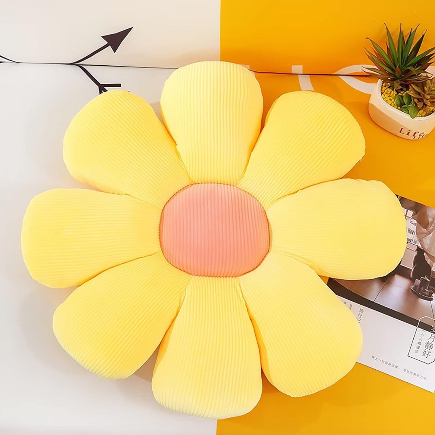 Kawaii Daisy Shaped Pillow - Tinyminymo