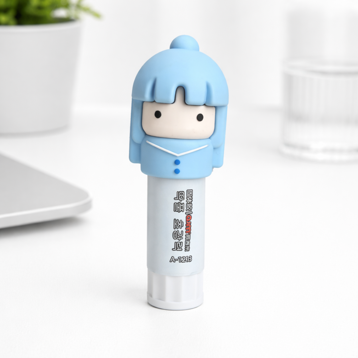 Blue Anime Girl Gluestick - Tinyminymo