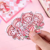 Kawaii Girl Magnetic Bookmark - Tinyminymo
