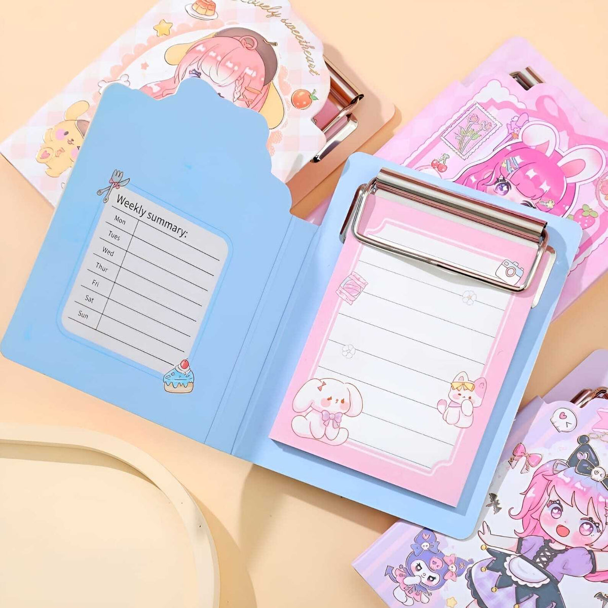Kawaii Girl Mini Clip Pad - Tinyminymo