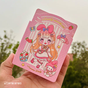 Kawaii Girl Mini Clip Pad - Tinyminymo