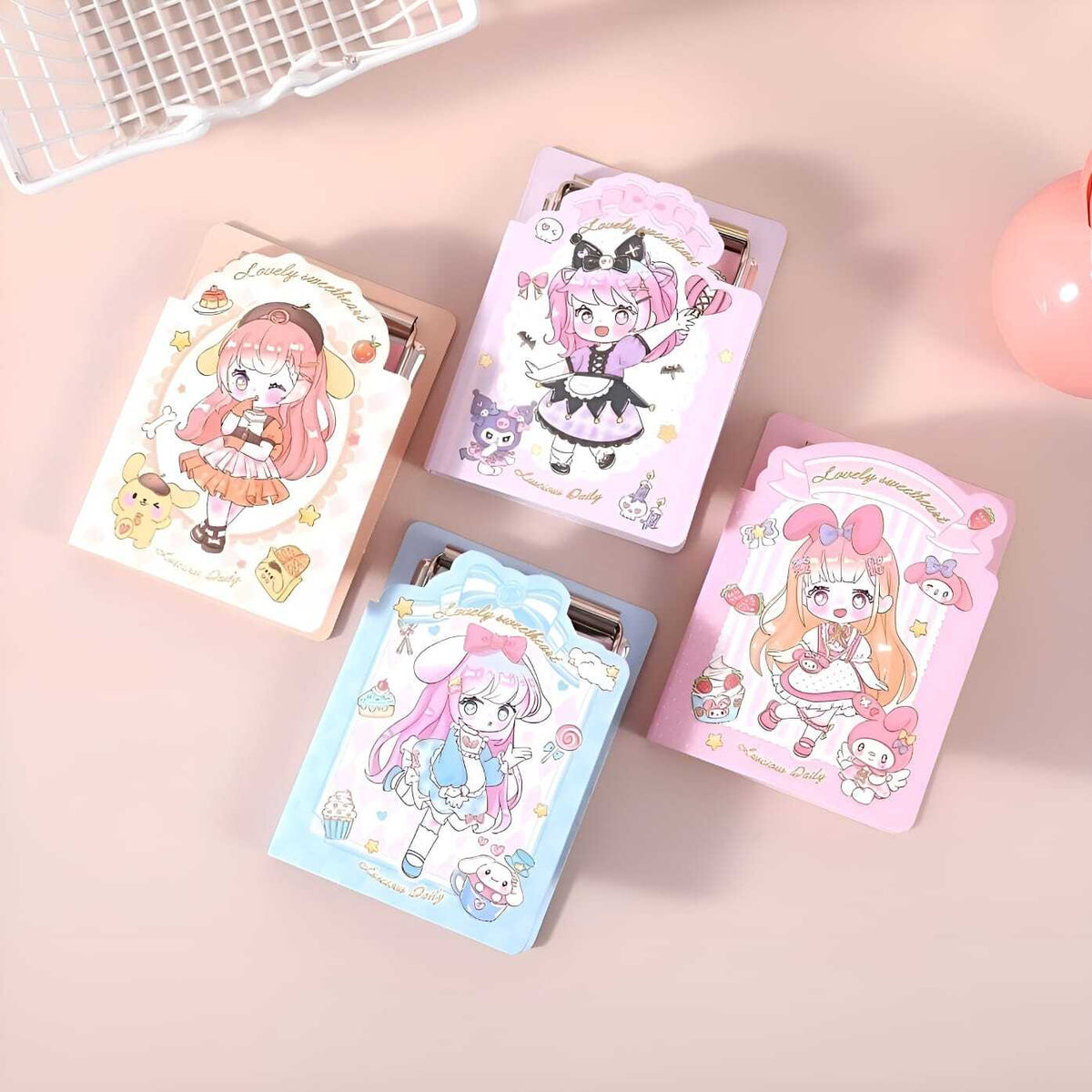 Kawaii Girl Mini Clip Pad - Tinyminymo
