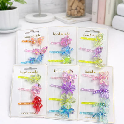 Six Designs of Kawaii Hair Pin Set - Tinyminymo