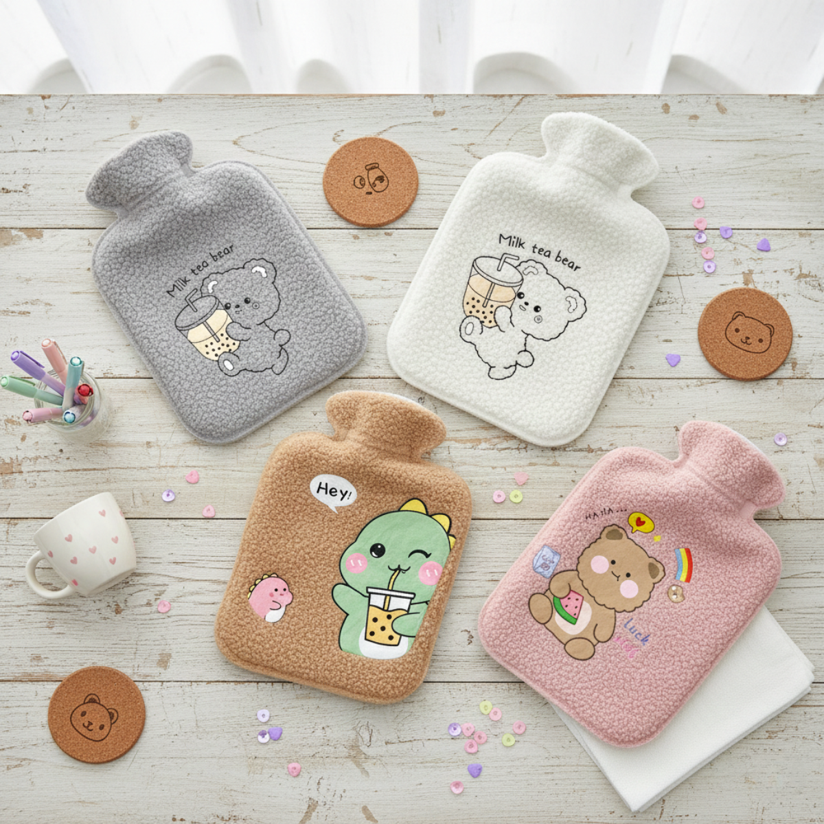All Designs of Kawaii Hot Water Bag - Tinyminymo 