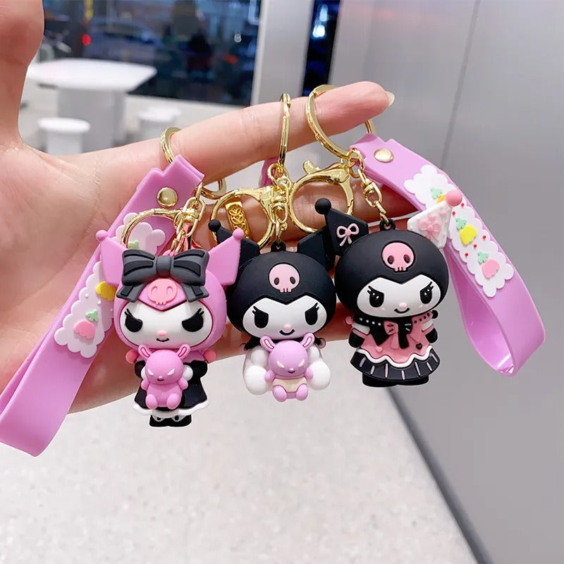 Kawaii Kuromi 3D Keychain - Tinyminymo