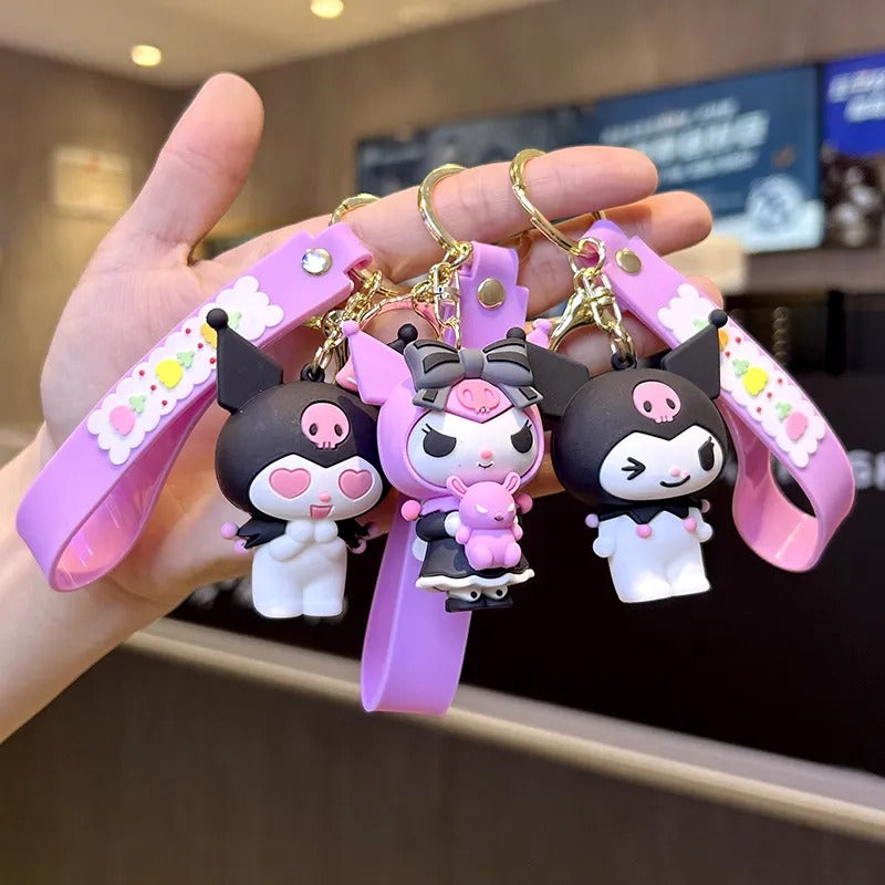 Kawaii Kuromi 3D Keychain - Tinyminymo