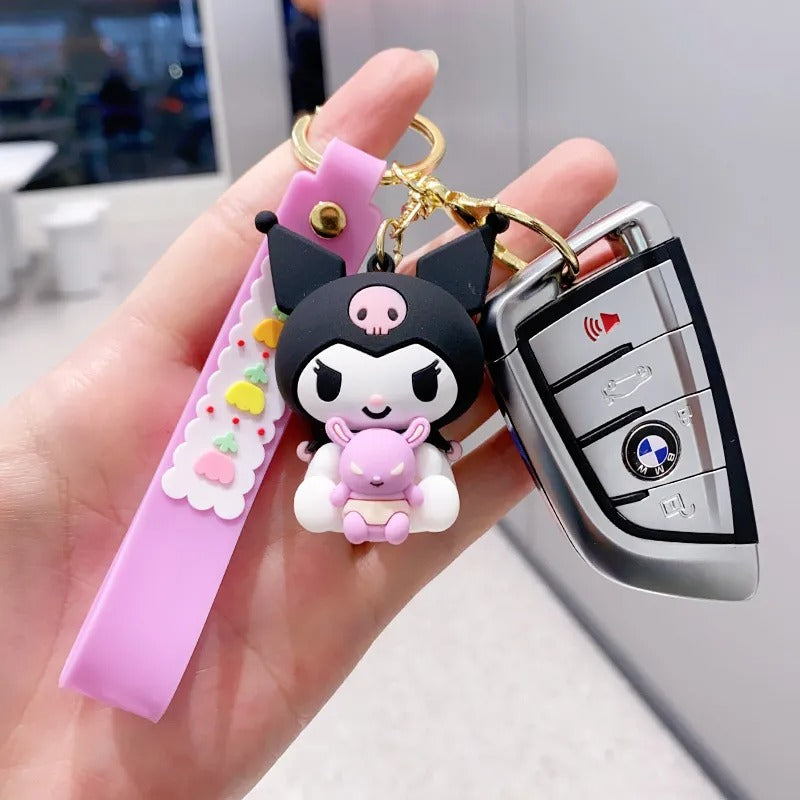 Kawaii Kuromi 3D Keychain - Tinyminymo