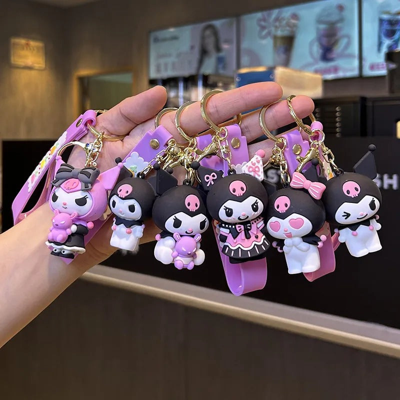 Kawaii Kuromi 3D Keychain - Tinyminymo