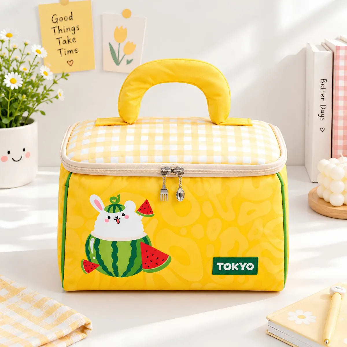 Yellow Color Lunch Bag - Tinyminymo