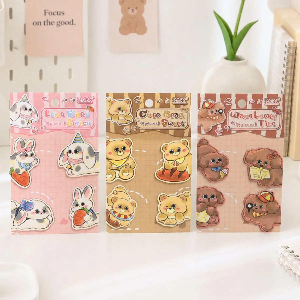 Three Designs of Cute Animal Magnetic Bookmarks - Tinyminymo
