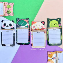 Load image into Gallery viewer, 4 Designs of Kawaii Magnetic Notepad with Pencil - Tinyminymo
