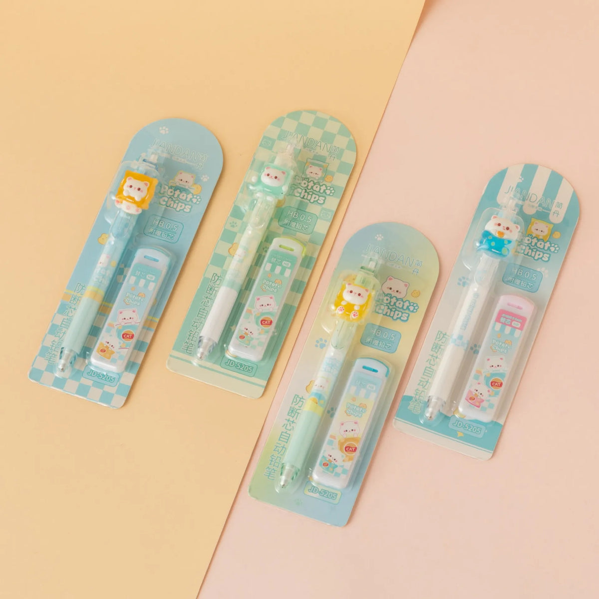 All Variants of Kitty Mechanical Pencils - Tinyminymo