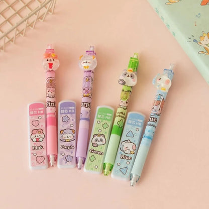 Four Animal Mechanical Pencils with Lid - Tinyminymo