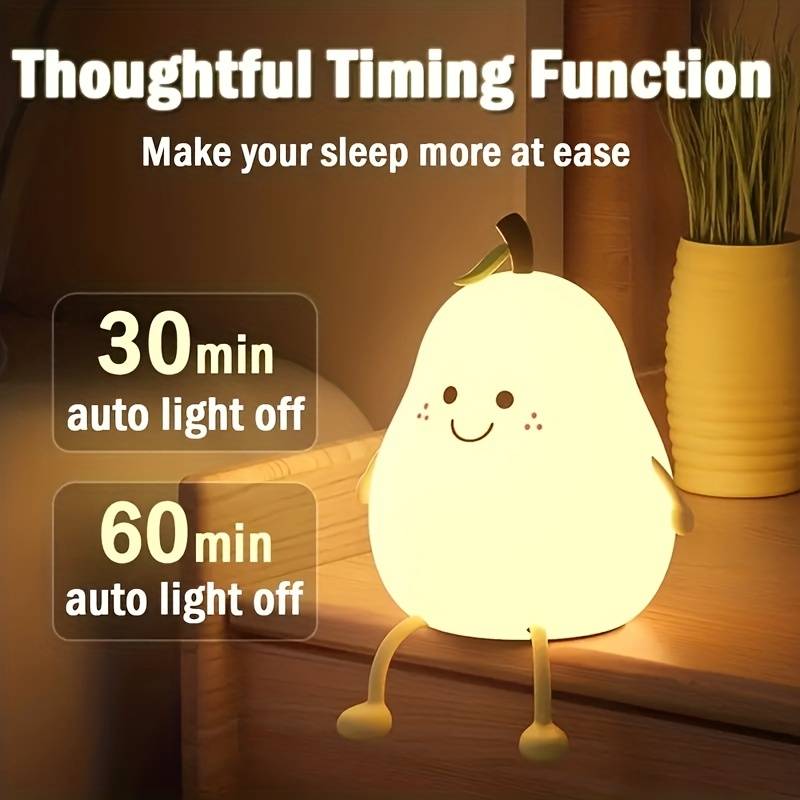 Kawaii Pear Mini Night Light - Tinyminymo