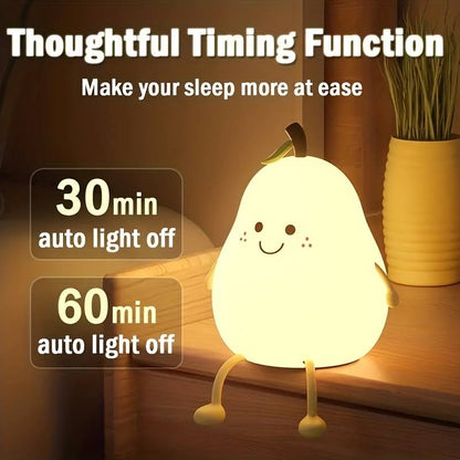 Kawaii Pear Mini Night Light - Tinyminymo