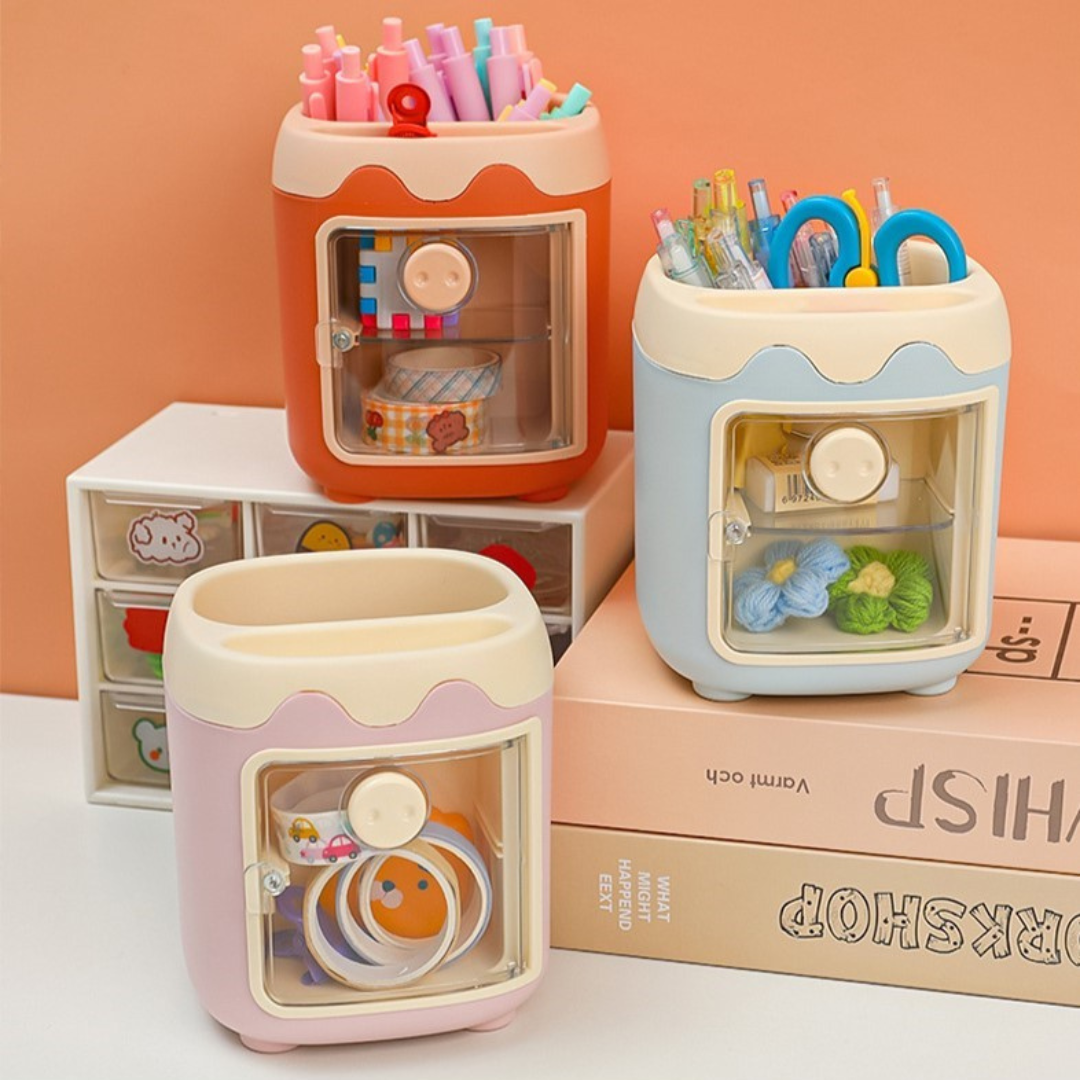 Kawaii Piggy Desk Organiser - Tinyminymo