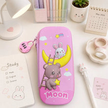 Load image into Gallery viewer, Pink Color Pencil Pouch with Mini Lock - Tinyminymo
