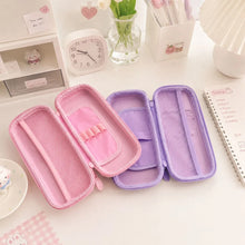 Load image into Gallery viewer, Pink and Purple Pencil Cases from Inside - Tinyminymo
