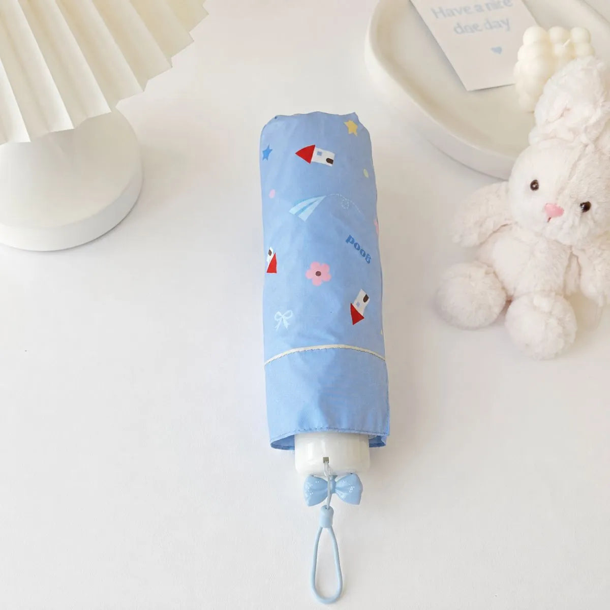 Blue Kawaii Small Umbrella - Tinyminymo