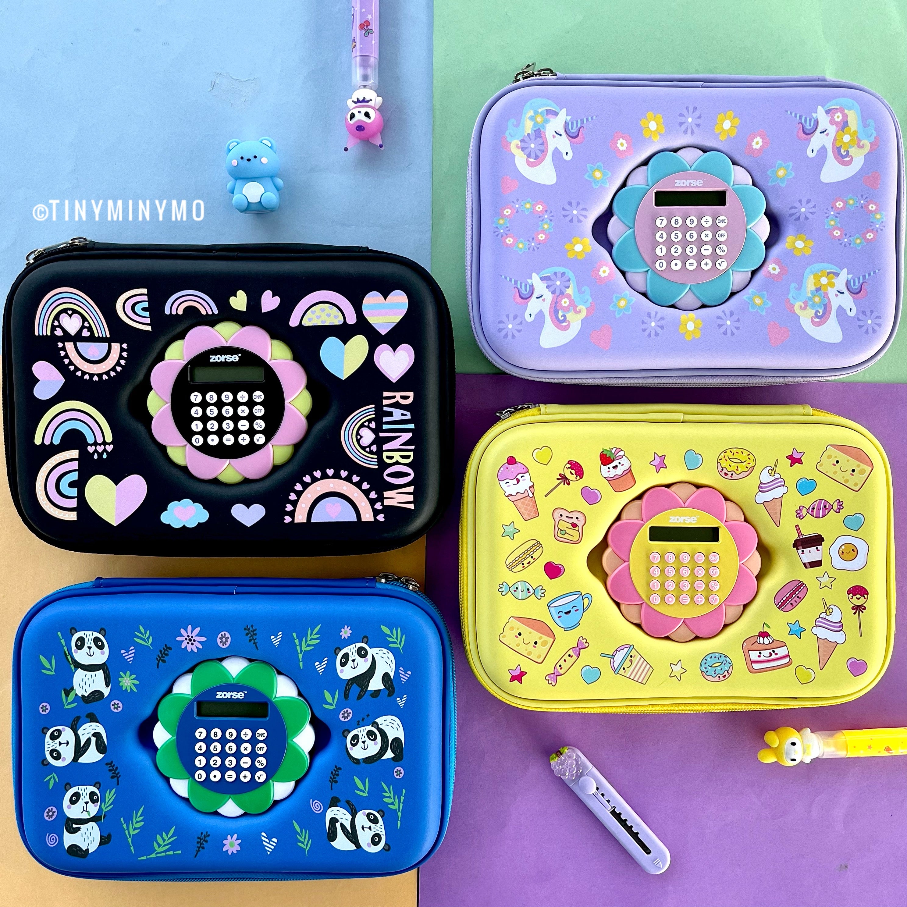 Kawaii Smiggle Pouch with Calculator - Tinyminymo