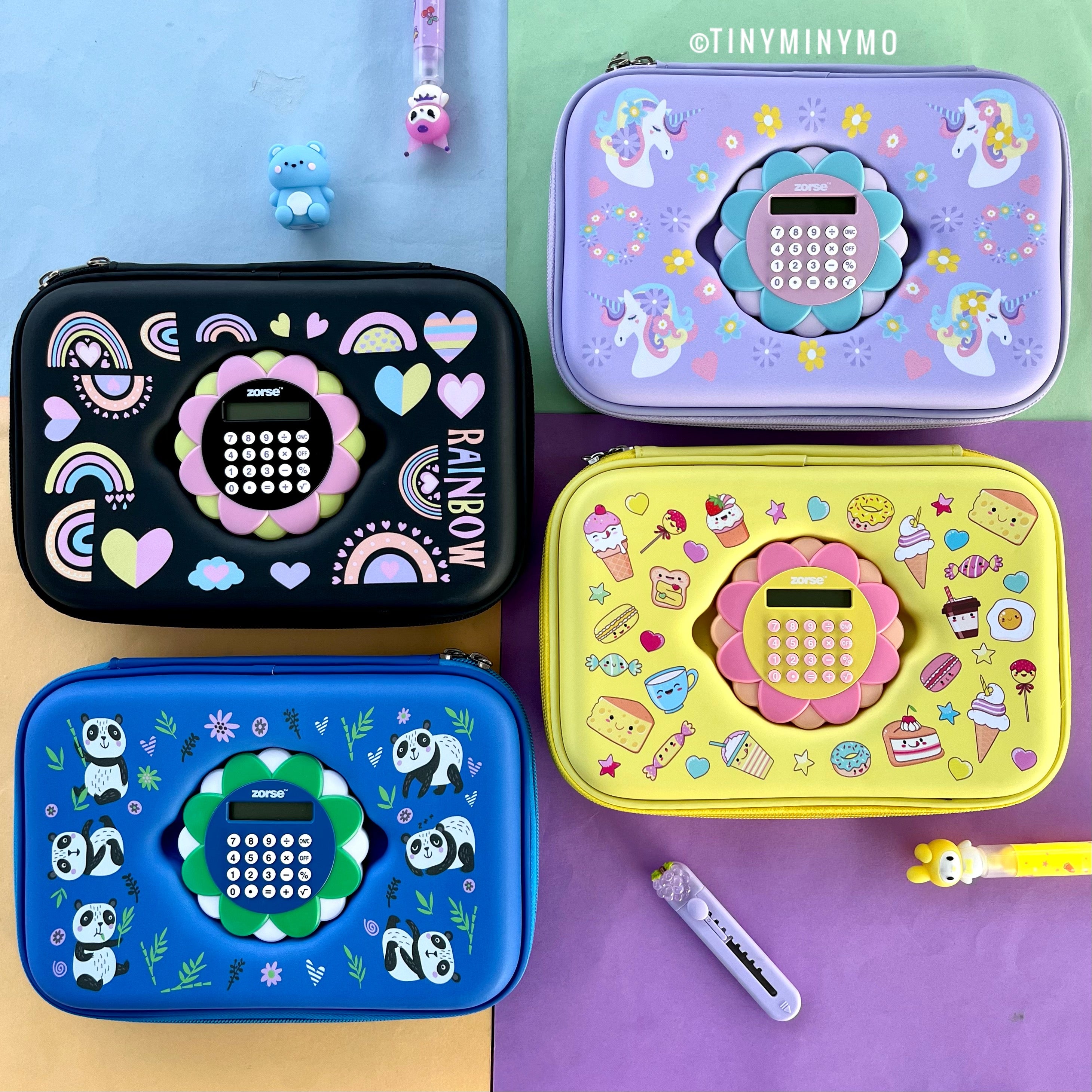 Kawaii Smiggle Pouch with Calculator - Tinyminymo